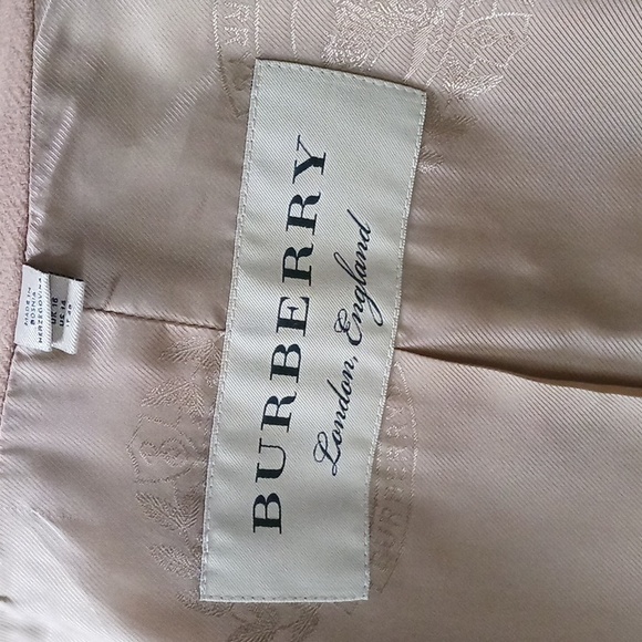 Burberry Tan Wool Trench W Belt Double-Breasted Coat. - Picture 11 of 13